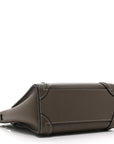 Drummed Calfskin Nano Luggage Souris