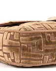Velvet Jacquard FF Crystal Baguette Cappuccino