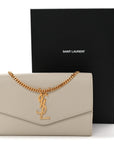 Grain De Poudre Monogram Uptown Chain Wallet Crema Soft