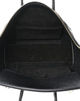 Supple Shiny Lambskin Little New Luggage Black