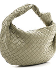 Nappa Intrecciato Teen Jodie Hobo Travertine