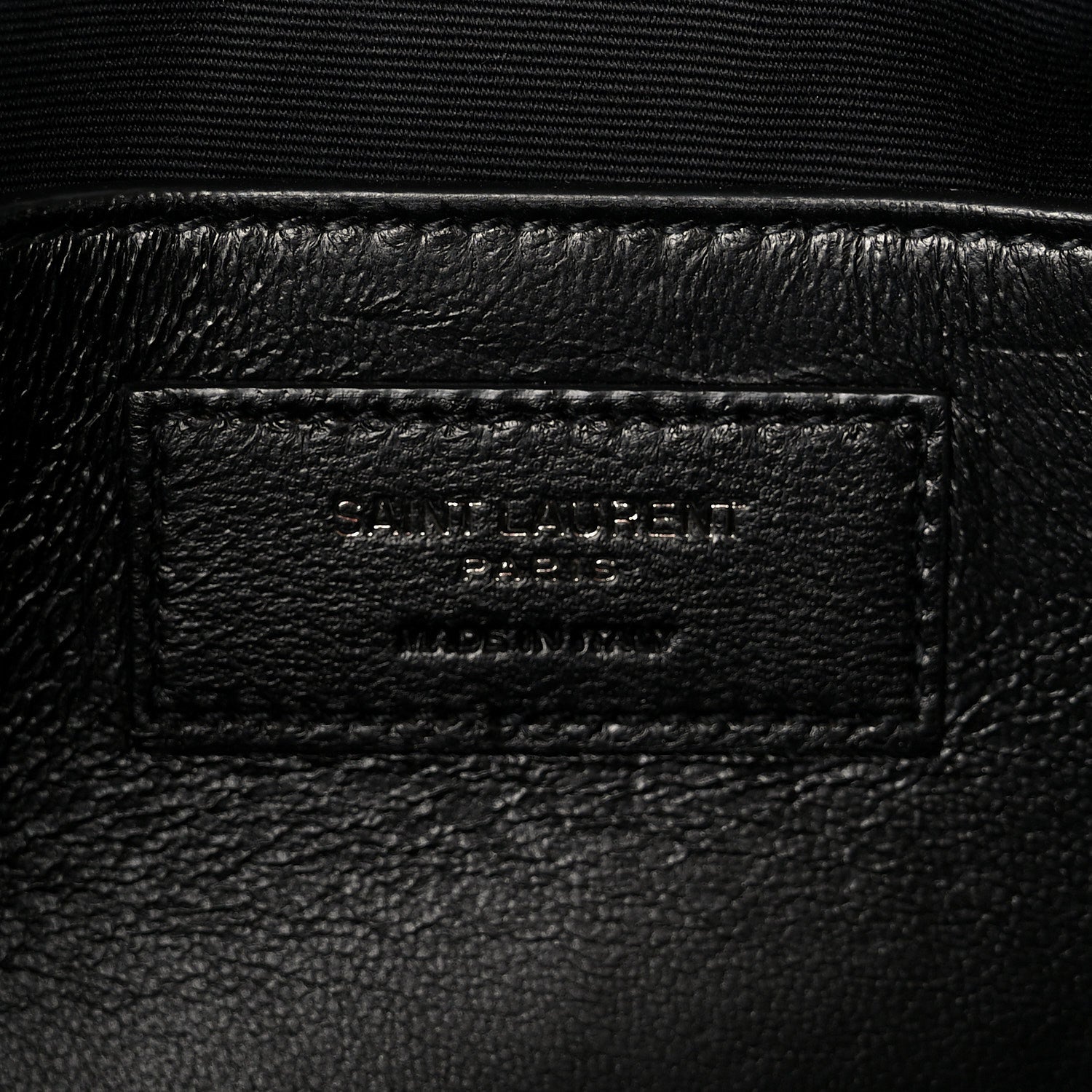 Crinkled Calfskin Matelasse Monogram Baby Niki Chain Satchel Black