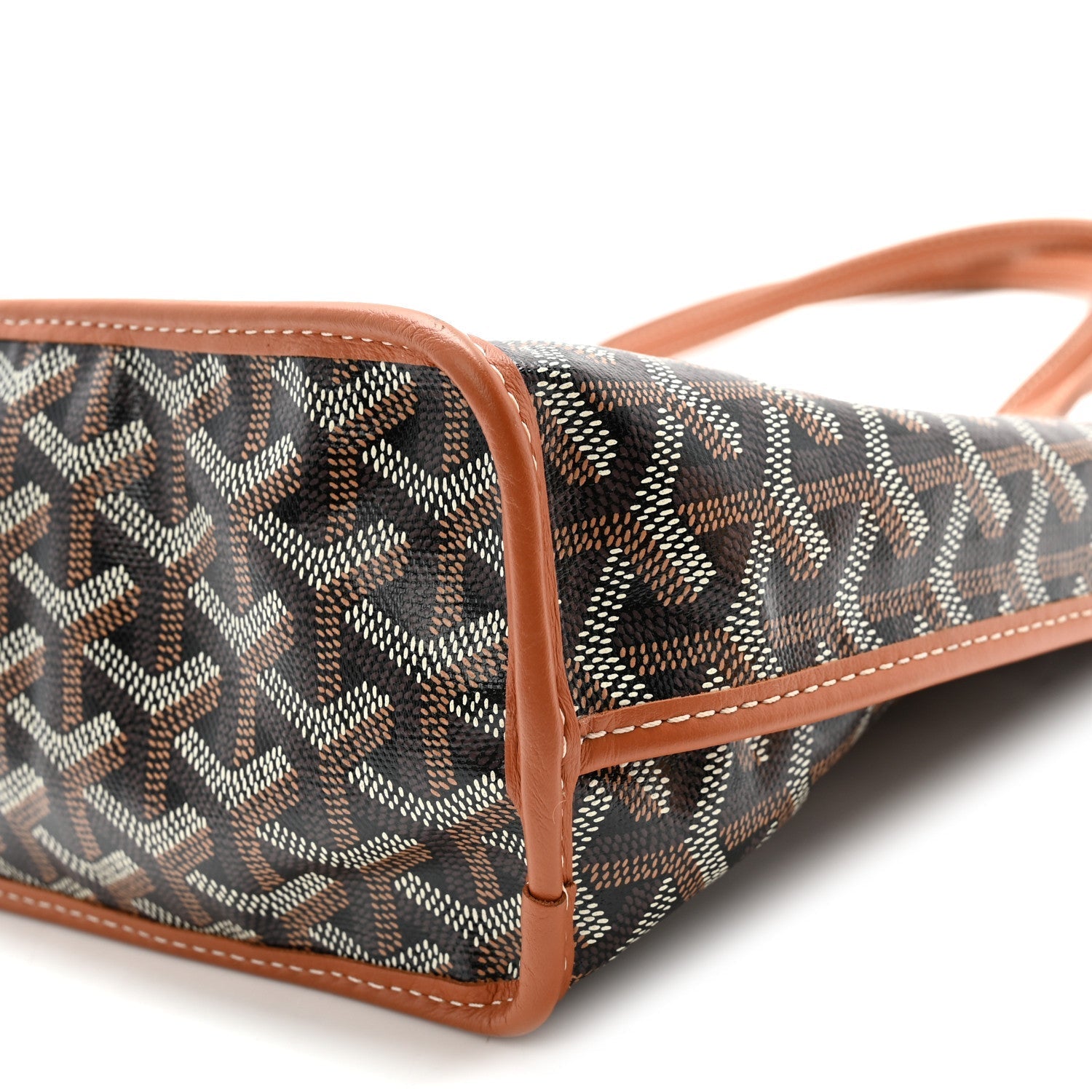 Goyardine Reversible Mini Anjou Black Gold