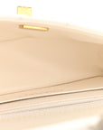 Aged Calfskin Quilted 2.55 Reissue Mini Flap White