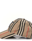 Cotton Vintage Check Monogram Baseball Hat S Archive Beige