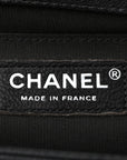 Caviar Quilted Medium Boy Flap Dark Grey