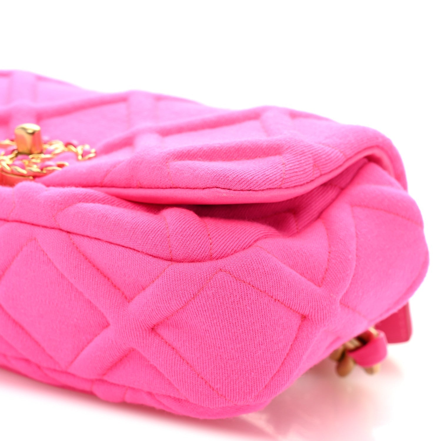Jersey Quilted CHNL 19 Waist Bag Pink