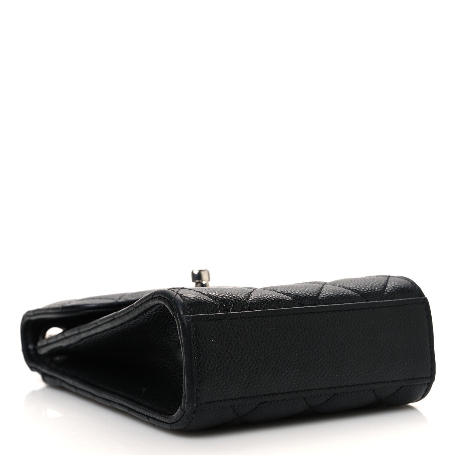 Caviar Quilted Classic Phone Holder Black