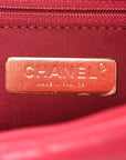 Lambskin Quilted Large CHNL 19 Flap Dark Pink