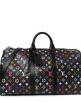 LV X TM Monogram Multicolor Keepall Bandouliere 50 Black