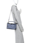 Calfskin Small Puzzle Bag Atlantic Blue
