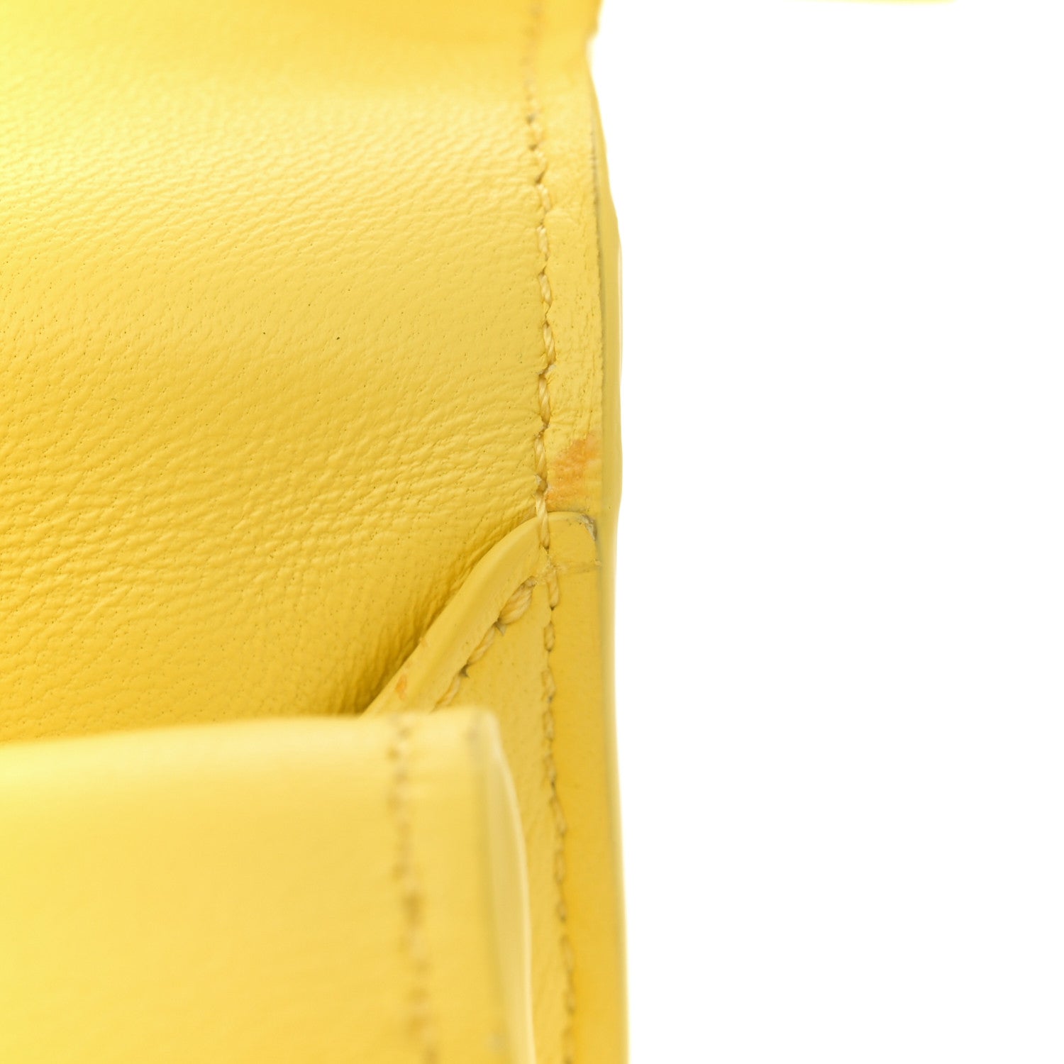 Smooth Calfskin La Petite Pochette Rond Carre Yellow