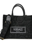 Jacquard Barocco Small Athena Tote Black