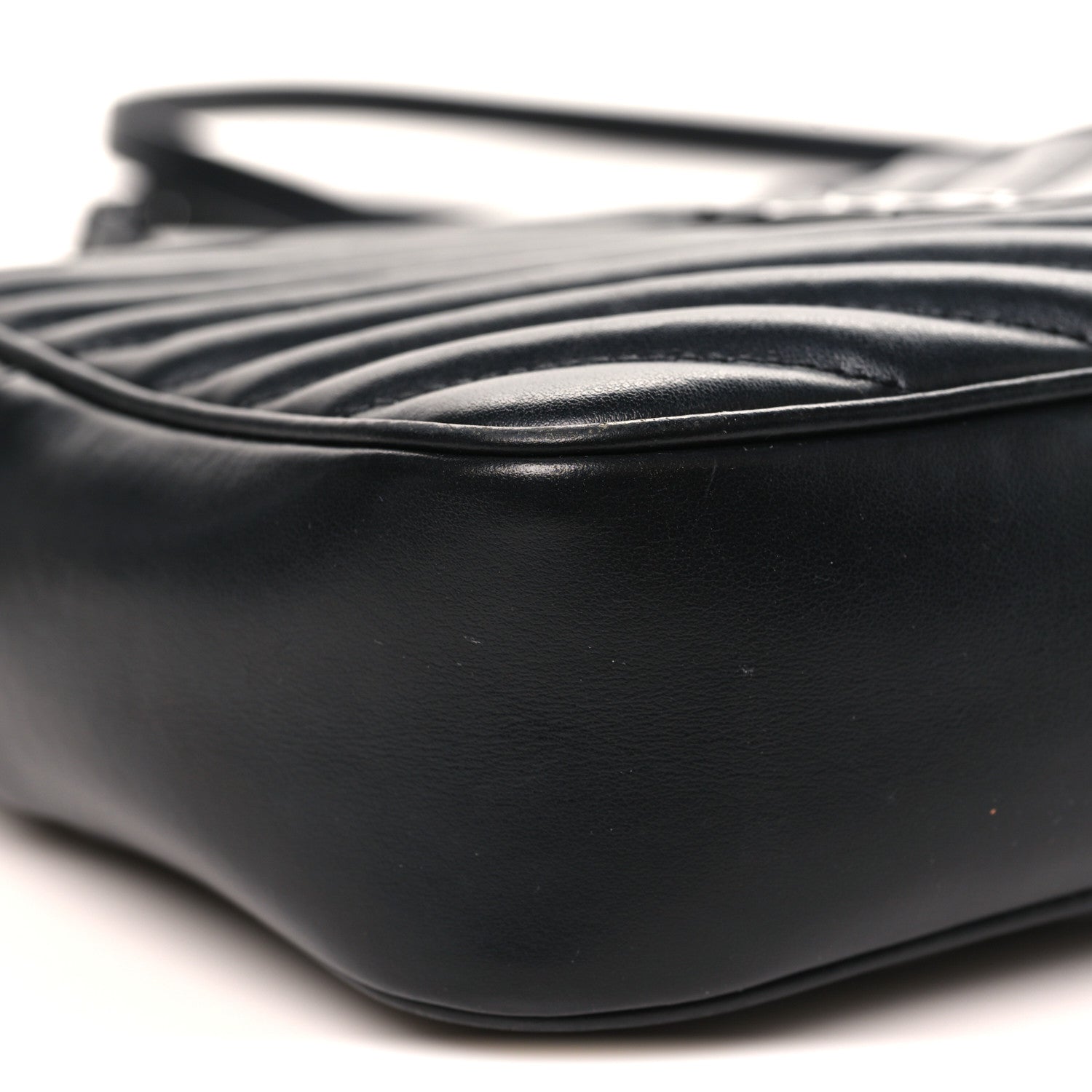 Calfskin Matelasse Monogram Monochrome Lou Camera Bag Black
