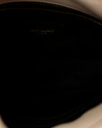 Lambskin Quilted Toy Loulou Puffer Monogram Chain Satchel Blanc Vintage