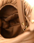 Nappa Matelasse Micro Wander Hobo Caramel