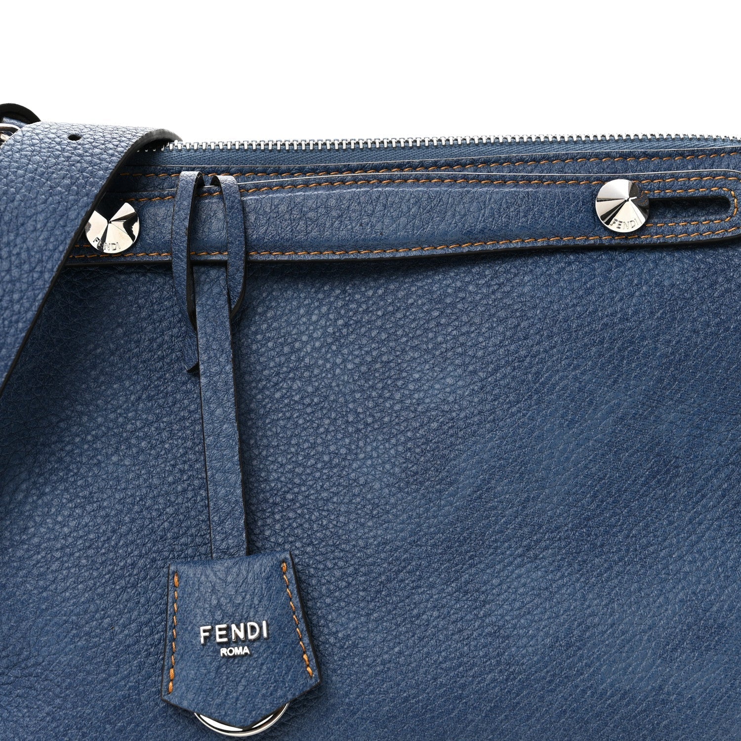 Cuoio Romano Selleria Denim Effect Medium By The Way Soft Boston Bag Blue