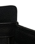 Drummed Calfskin Mini Luggage Black