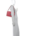 Glazed Calfskin Quilted Soft Boy Flap Red