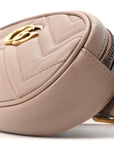 Calfskin Matelasse GG Marmont Belt Bag 85 34 Porcelain Rose