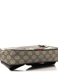 Soft GG Supreme Monogram Medium Ophidia Belt Bag Dark Brown