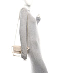 Nappa Matisse FF Embossed Wallet On Chain Baguette Camelia
