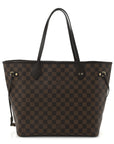 Damier Ebene Neo Neverfull MM Rose Ballerine