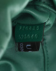 GG Supreme Monogram Snakeskin Ophidia Double Buckle Backpack Brown Green