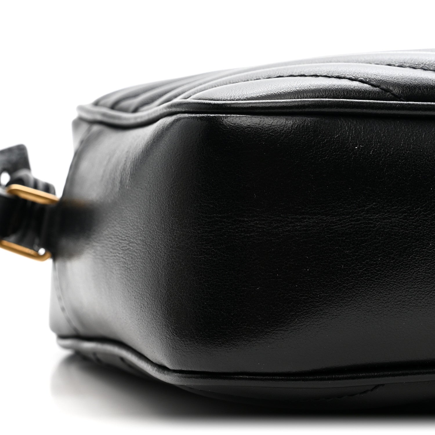 Calfskin Matelasse Monogram Lou Camera Bag Black