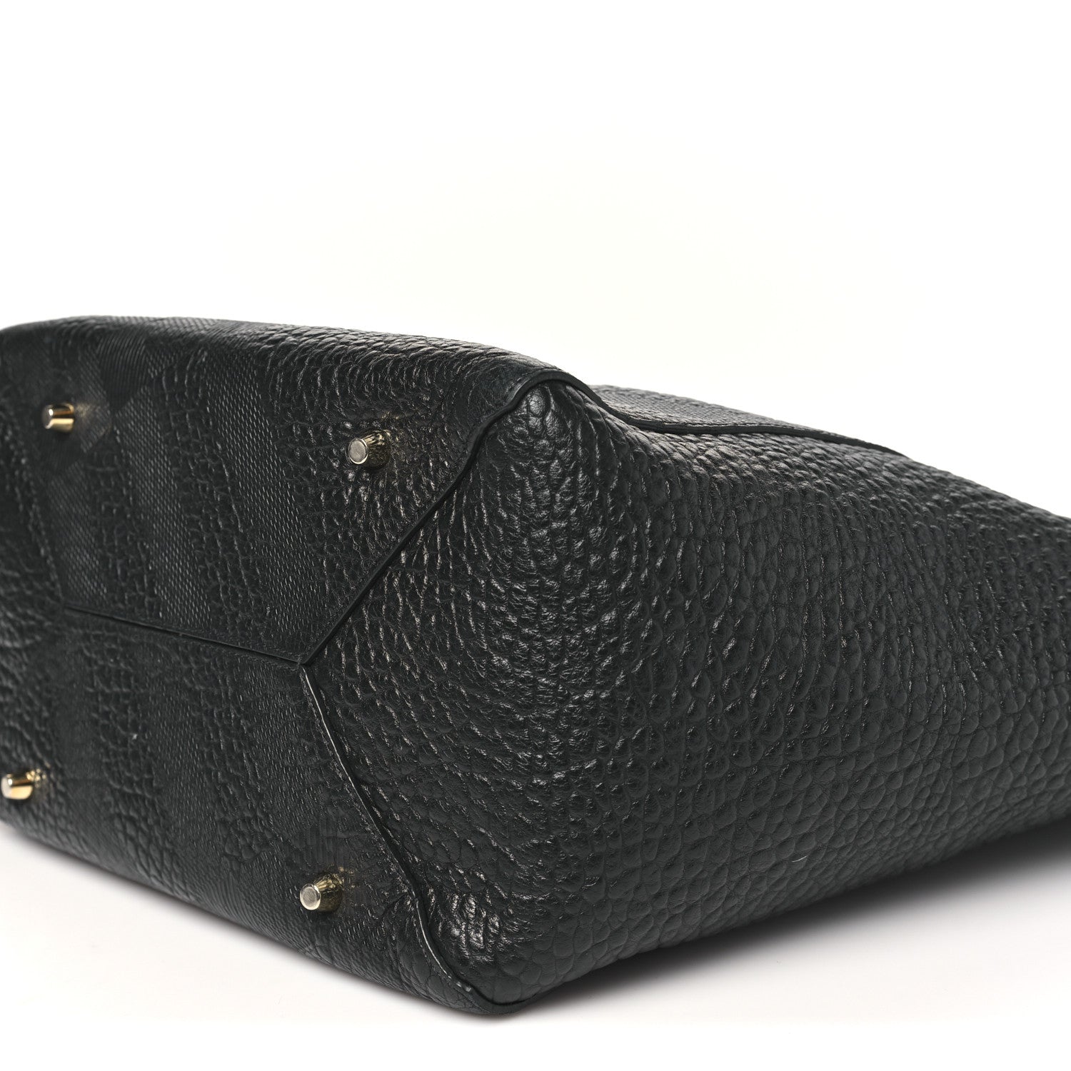 Heritage Grain Check Embossed Medium Dewsbury Tote Black