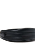 Soft Calfskin Arque Shoulder Bag Black