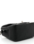 Caviar Quilted Mini Square Flap Black