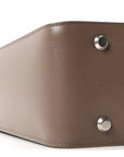 Calfskin Logo Embossed Small Tool 2.0 North-South Tote Mink Grey