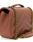 Lambskin Chevron Quilted Small Loulou Hortensia