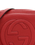 Pebbled Calfskin Small Soho Disco Bag Tabasco Red