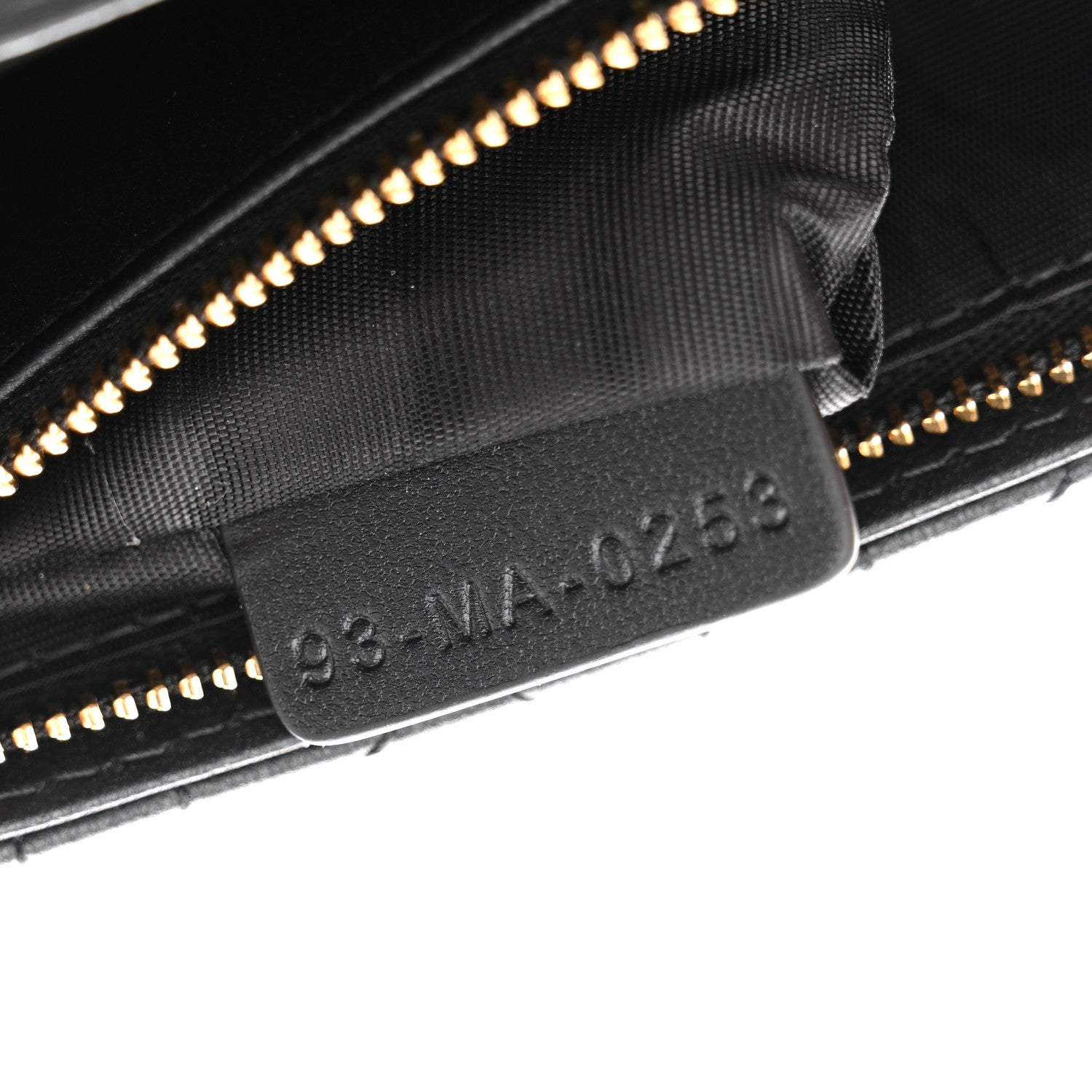 Lambskin Cannage Chain My D1OR Daily Chain Pouch Black