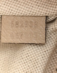 GG Supreme Monogram Textured Calfskin Web Retro Interlocking G Belt Bag Beige Mystic White Oatmeal
