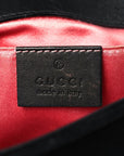 Velvet Matelasse Mini GG Marmont Shoulder Bag Black