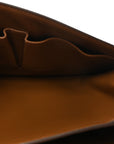 Box Calfskin Medium Classic Box Flap Bag Camel