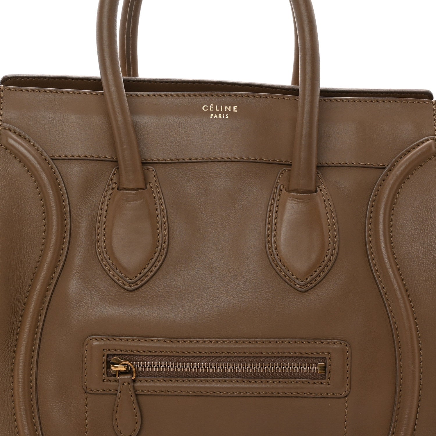Smooth Calfskin Mini Luggage Camel