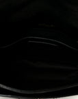 Crinkled Calfskin Matelasse Monogram Baby Niki Chain Satchel Black