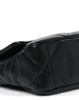 Lambskin Quilted Medium CHNL 19 Flap Black