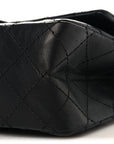 Aged Calfskin Quilted 2.55 Reissue 225 Flap Black