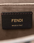 Vitello Century F is FNDI Bi-Color FF 1974 Embossed Kan I Shoulder Bag Fragola Maya Black