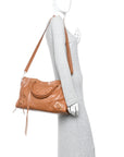 Agneau Arena Gold Hardware Medium Le City Camel