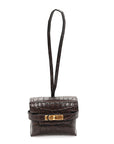 Matte Alligator Festival Kelly Bag Charm Ebene