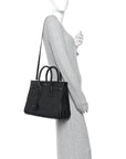 Calfskin Small Sac De Jour Black