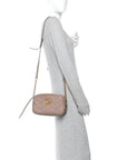 Calfskin Matelasse Small GG Marmont Chain Shoulder Bag Porcelain Rose