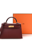 Madame Calfskin Mini Kelly Sellier 20 Rouge H