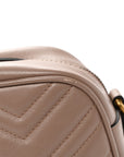 Calfskin Matelasse Small GG Marmont Chain Shoulder Bag Porcelain Rose